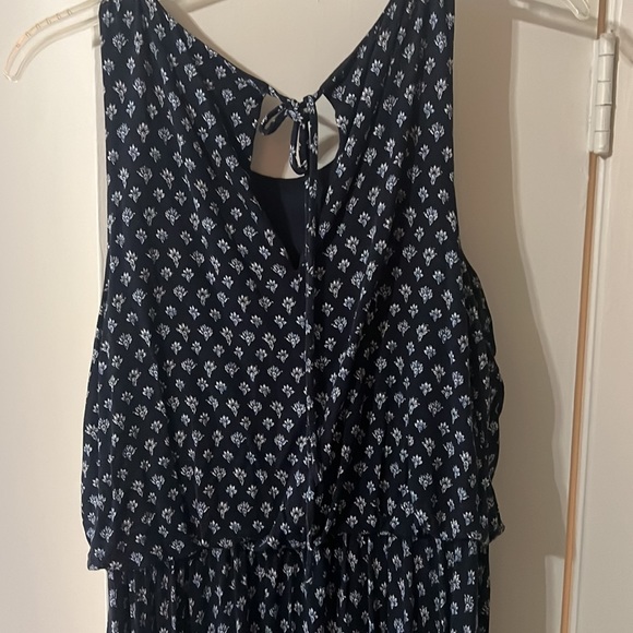 Blue cinch waist tank topped midi dress - Picture 5 of 5
